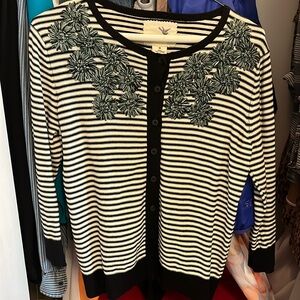 Anthropologie Tabitha embroidered cardigan. Size medium